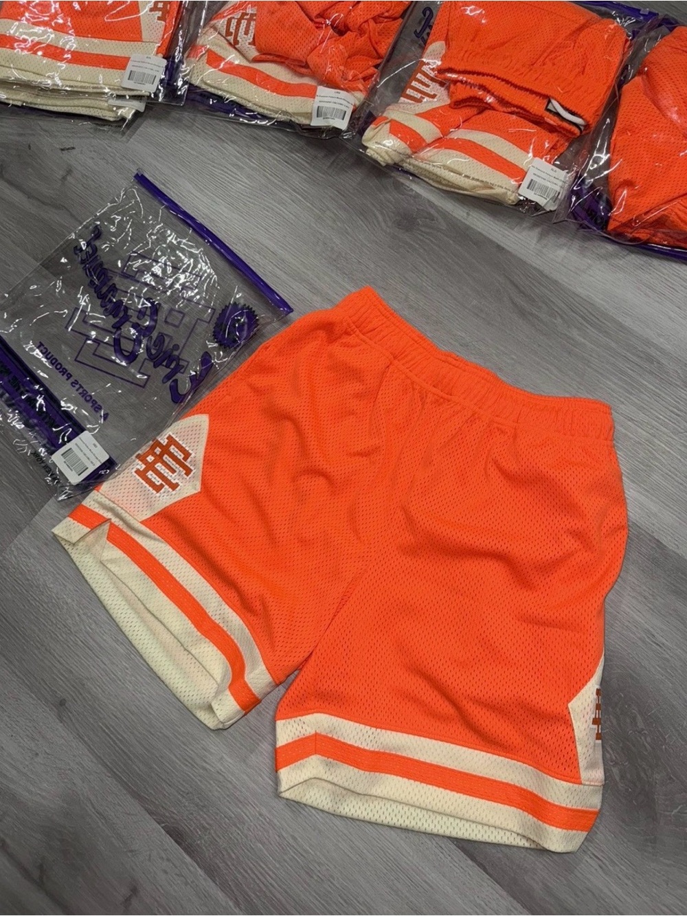 Eric Emanuel EE Basic Mesh Shorts - Orange (S)